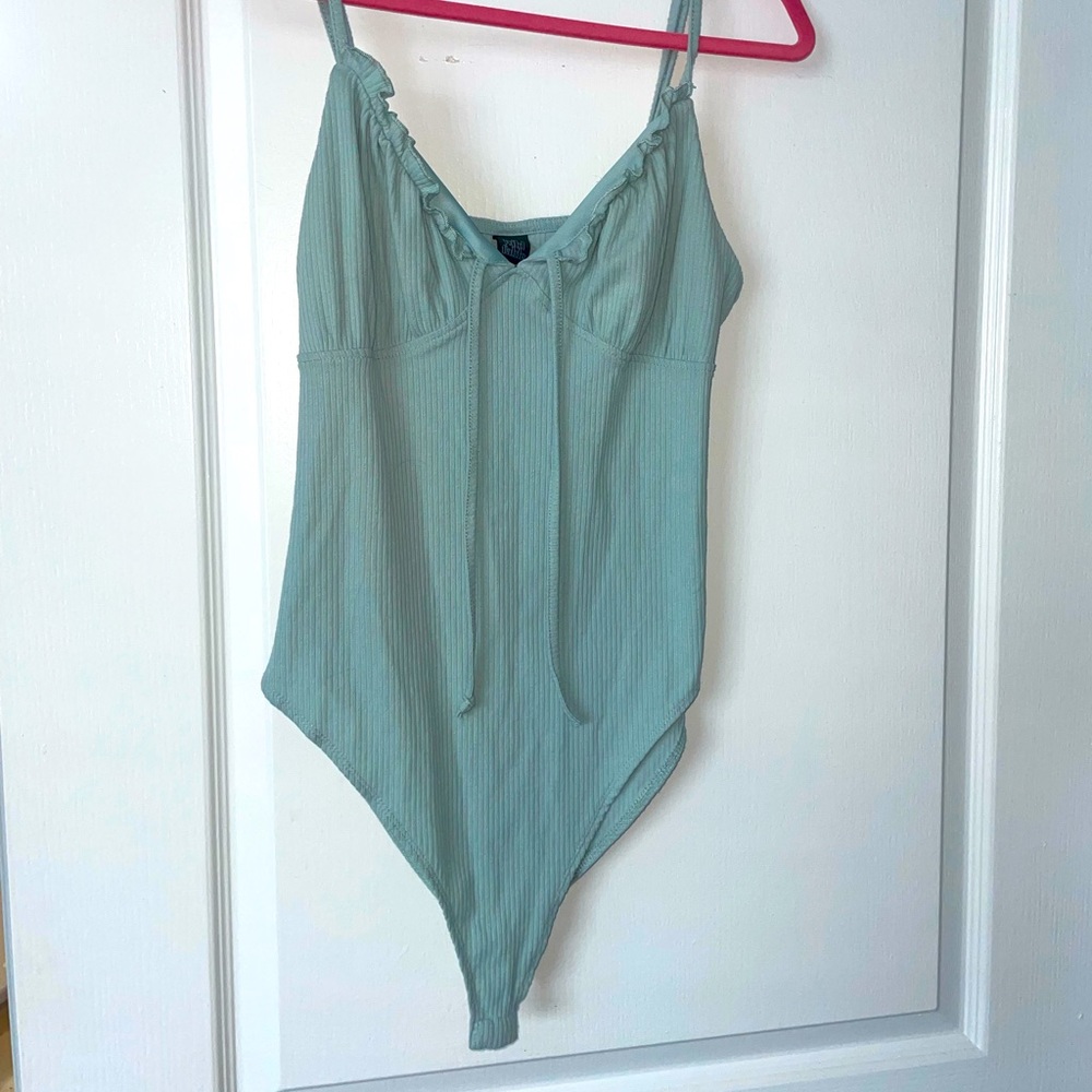 light blue bodysuit